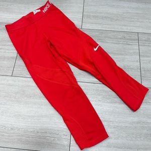 Red Nike leggings